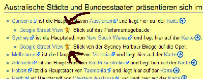 Erkennung der &quot;Google Street View&quot; Links