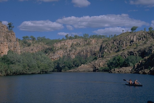 On the boat in Katherine Gorge