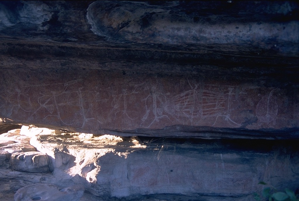 Rock Painting - The Hunting