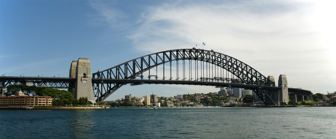 Die Sydney Harbour Bridge als Panorama