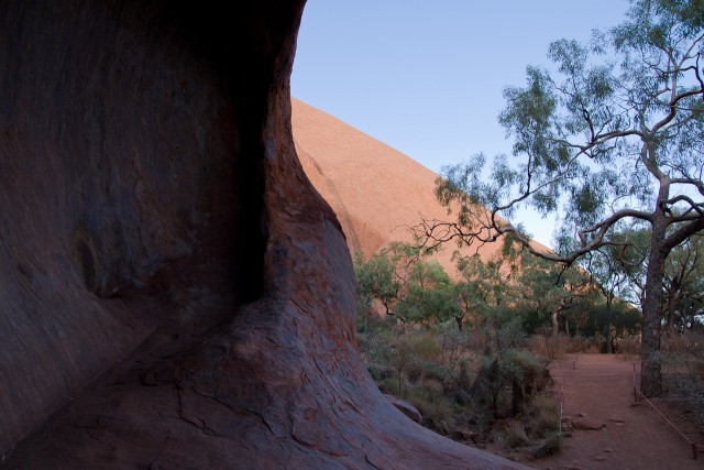 Detailaufnahme des Uluru