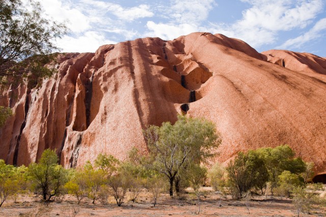 Detailaufnahme des Uluru