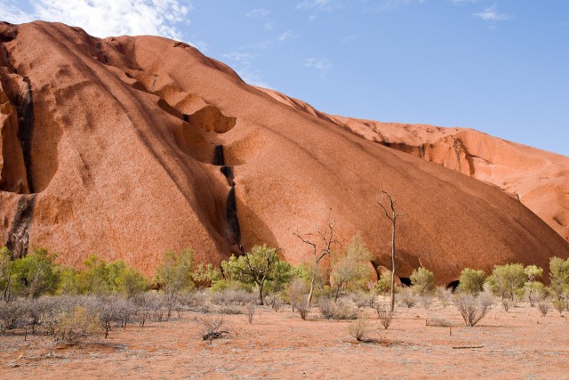 Detailaufnahme des Uluru