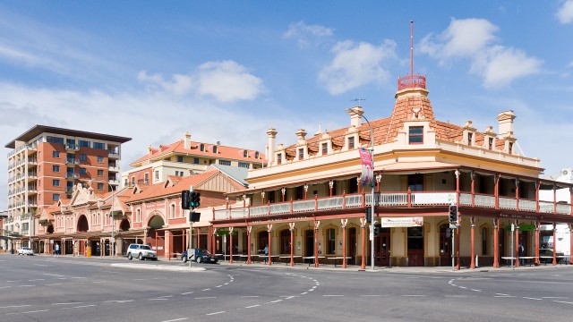 Straßenkreuzung in Adelaide