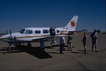 Plane in Halls Creek for our scenic flight