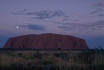 Ayers Rock after sunset