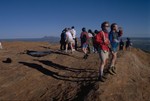 At the top of the Ayers Rock