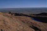 View into the plain from Ayers Rock